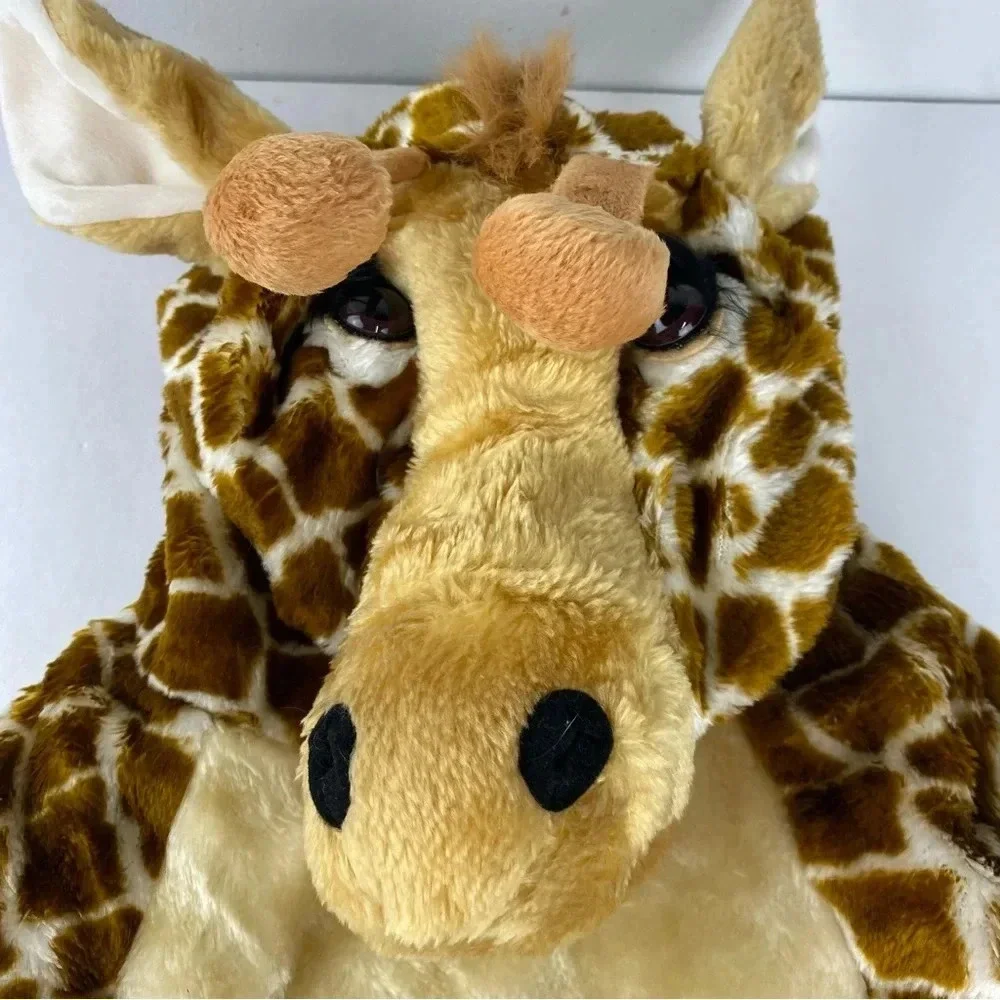 Childrens Kids Medium 7-8 Giraffe Costume Plush Hooded 1 Piece